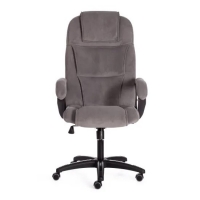 Кресло BERGAMO (22) флок серый / пластик чёрный - Изображение 4